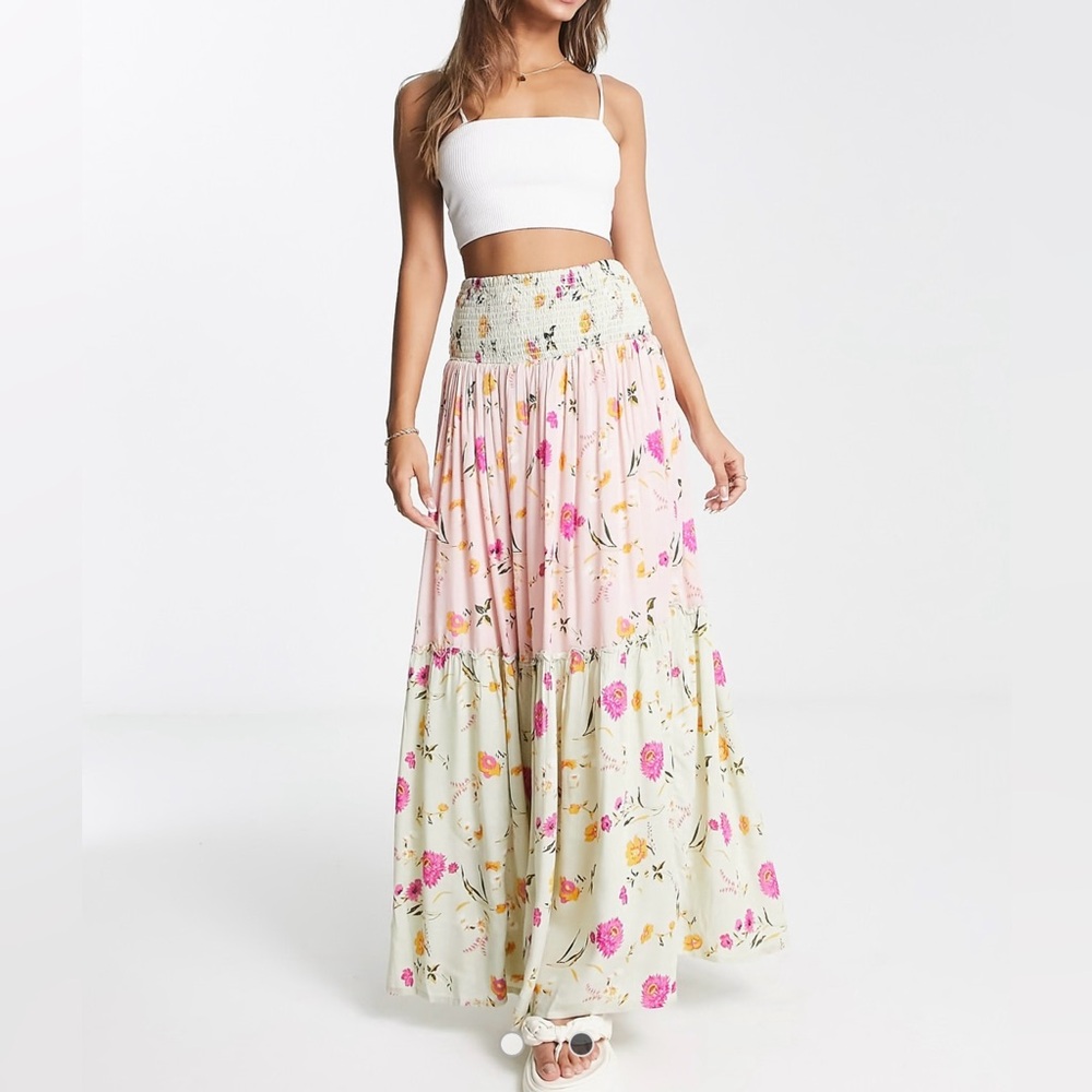 NWT-The Flores Driftwood Maxi Skirt - Size Small